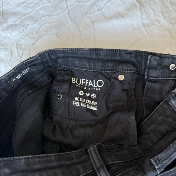 Buffalo David Bitton Women's Gray Black Washed Skinny Jeans - Picture 8 of 10